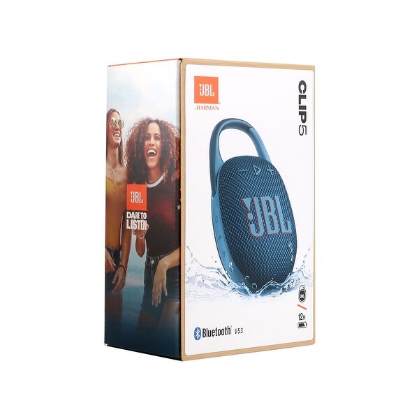 JBL FLIP 6 Wireless Portable Waterproof Speaker - Blue + JBL Clip